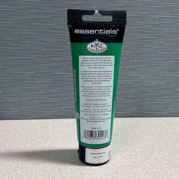 NEW Royal & Langnickel Essentials 120ml Acrylic Paint - Cadmium Green - RAA-117 - Picture 6 of 6